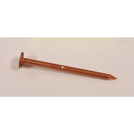 MAZE NAILS Roofing Nail, 2 in L, 6D, Steel, Copper Finish CU200112